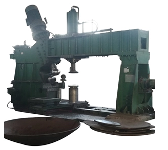 hydraulic 6 meters head dished end spinning flanging machine for sale (圖2)