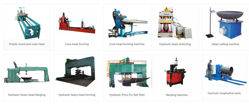 Hfree dies hydraulic PLC control dished end flanging machine 70(圖7)